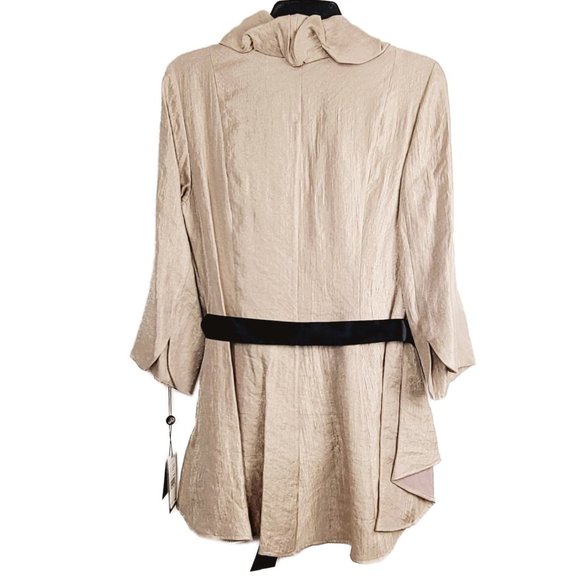 NWT Adrianna Papell Ruffle Collar Shimmer Top - Picture 5 of 5